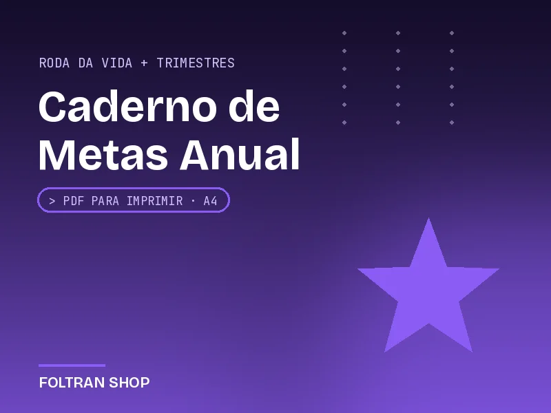 Caderno de Metas Anual