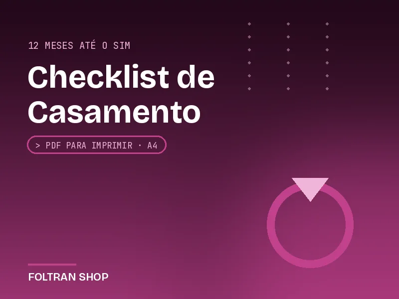 Checklist de Casamento
