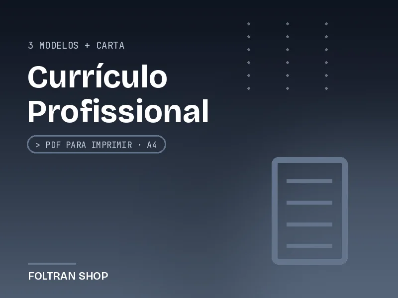 Modelo de Currículo Profissional