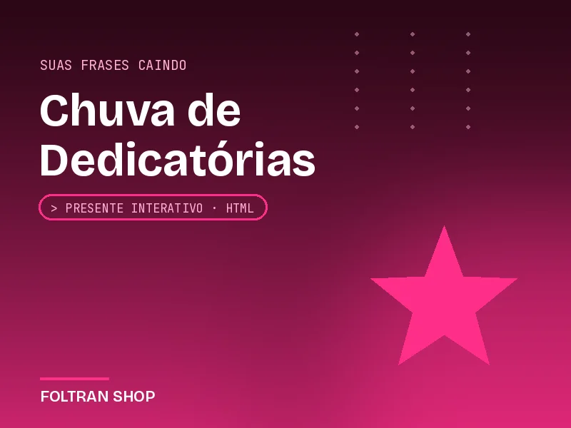 Chuva de Dedicatórias