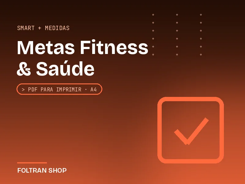 Planejador de Metas Fitness & Saúde